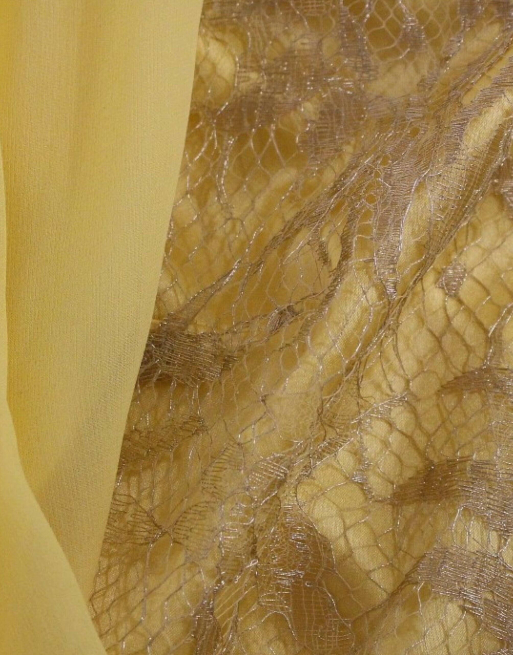 Dolce & Gabbana Yellow lace crystal mini dress -   -  Dolce & Gabbana.