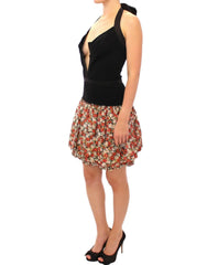 Dolce & Gabbana Multicolor floral bubble halterneck dress -   -  Dolce & Gabbana.