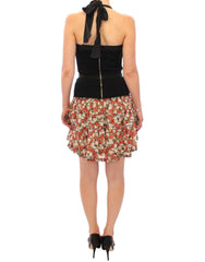 Dolce & Gabbana Multicolor floral bubble halterneck dress -   -  Dolce & Gabbana.