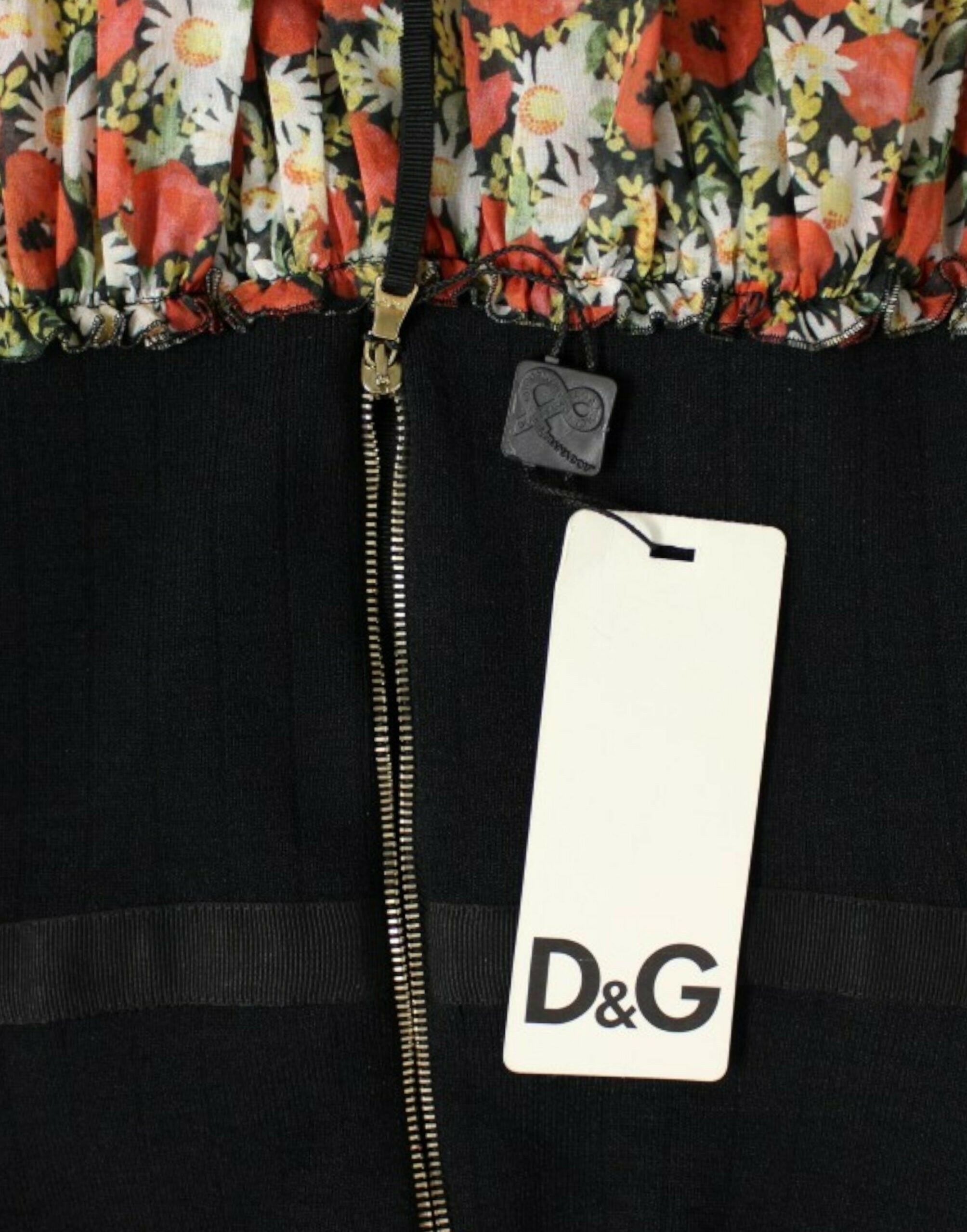 Dolce & Gabbana Multicolor floral bubble halterneck dress -   -  Dolce & Gabbana.