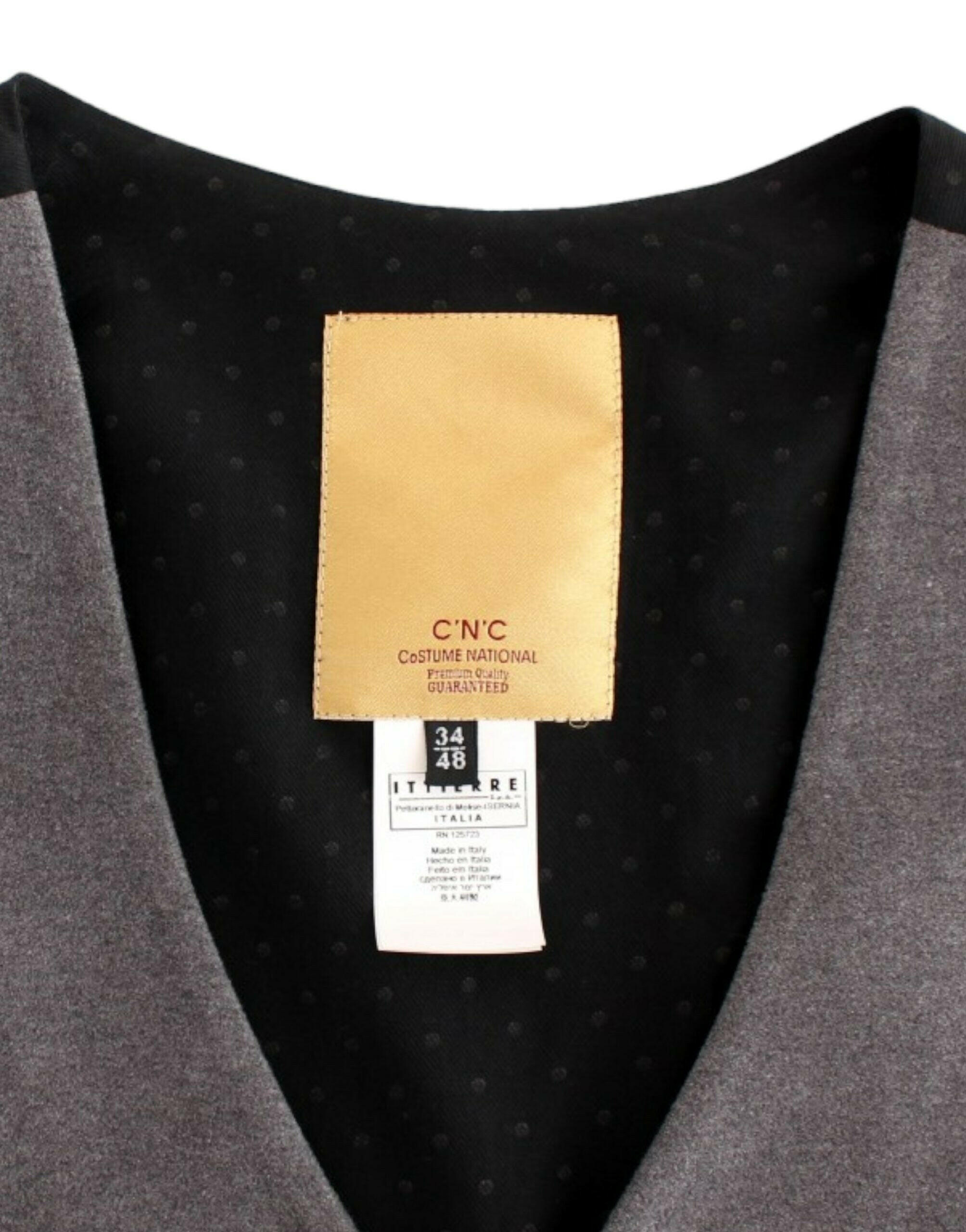 Costume National Gray cotton blend casual vest -  Vests for Men Suits -  Costume National.