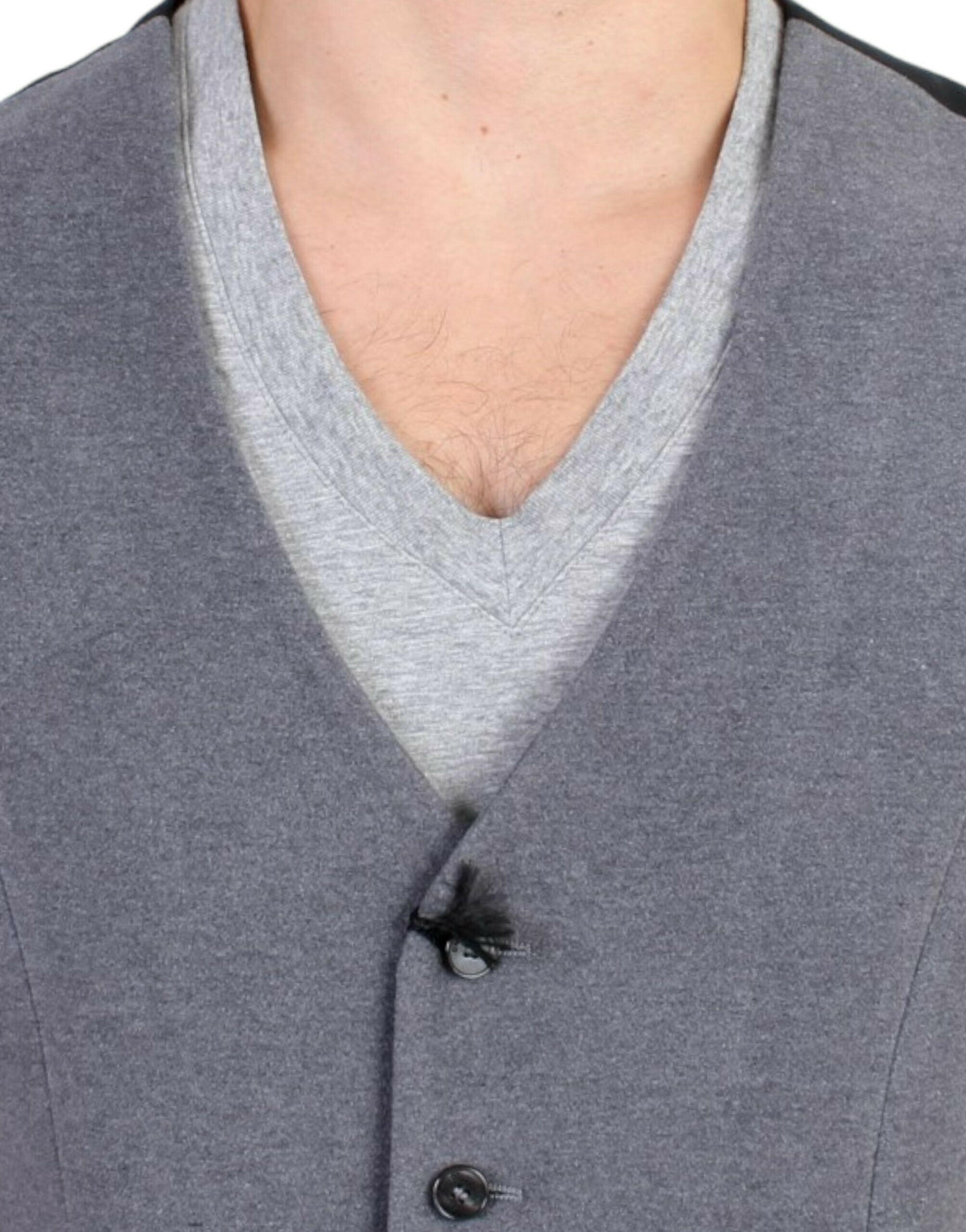 Costume National Gray cotton blend casual vest -  Vests for Men Suits -  Costume National.