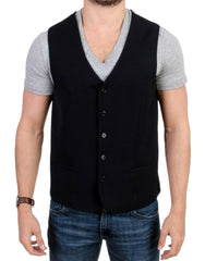 Costume National Black wool blend casual vest -  Vests for Men Suits -  Costume National.