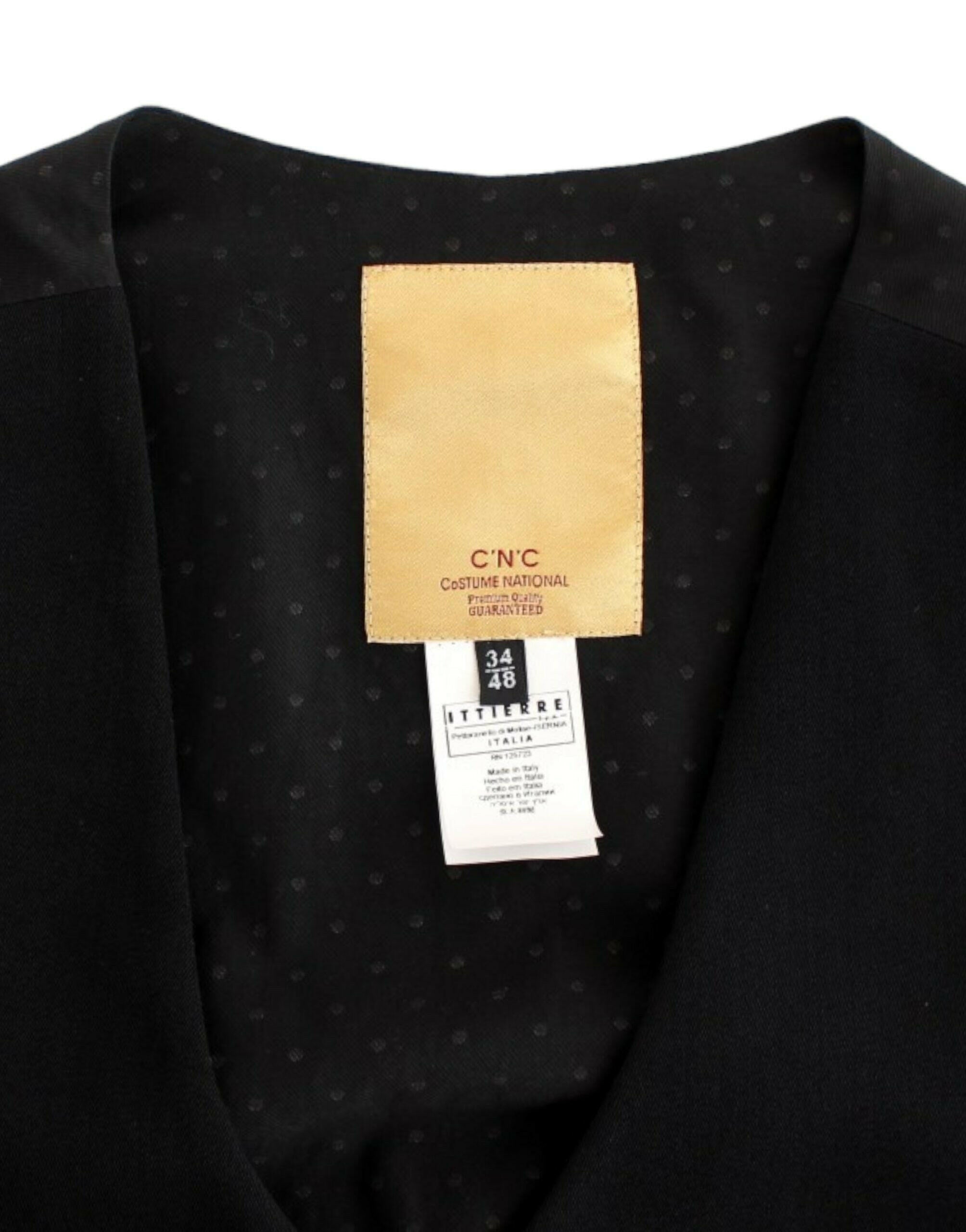 Costume National Black wool blend casual vest -  Vests for Men Suits -  Costume National.