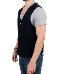 Costume National Black wool blend casual vest -  Vests for Men Suits -  Costume National.