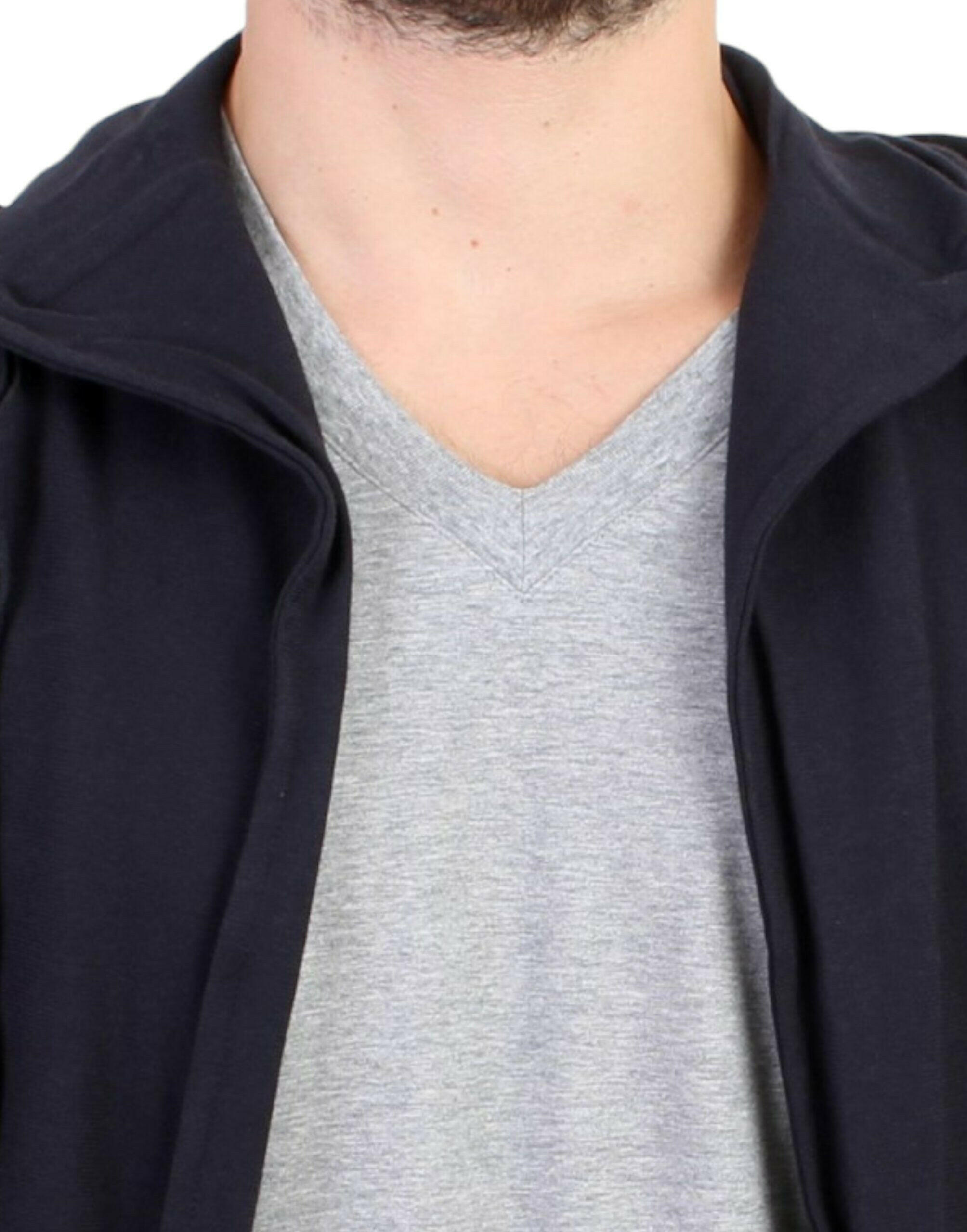 Costume National Blue hooded cotton sweater -   -  Costume National.