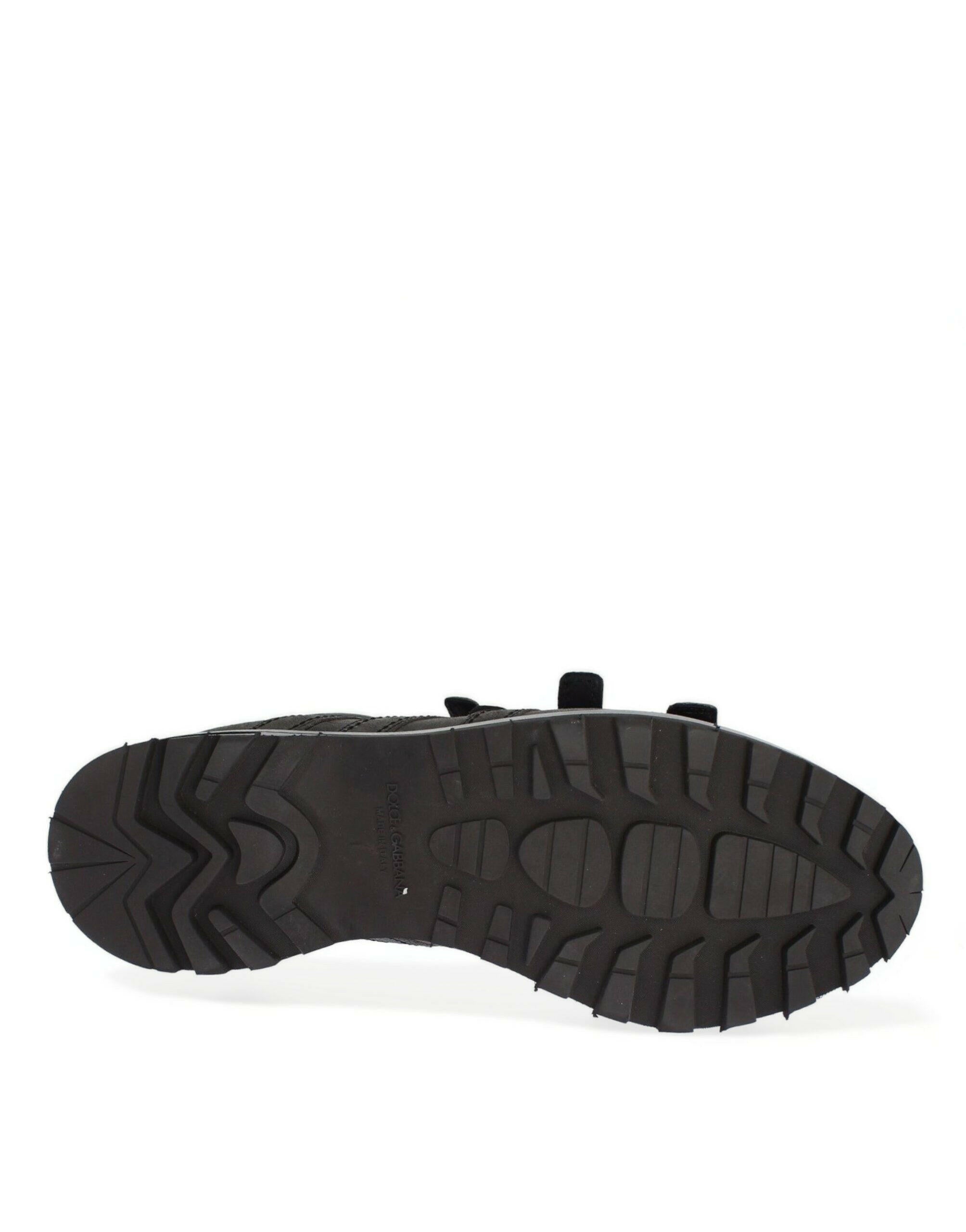 Dolce & Gabbana Gray Leather Ankle Strap Shoes Boots -   -  Dolce & Gabbana.