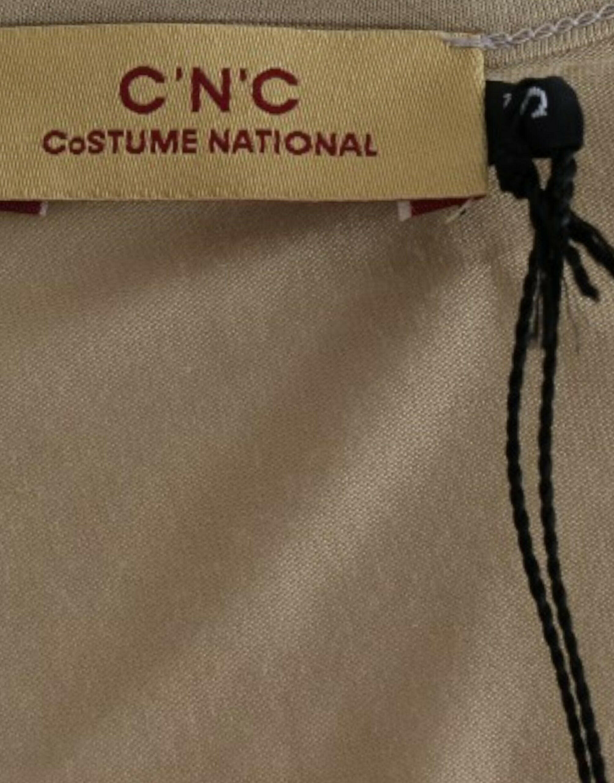Costume National Beige motive print t-shirt -   -  Costume National.