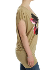 Costume National Beige motive print t-shirt -   -  Costume National.