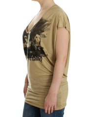 Costume National Beige motive print t-shirt -   -  Costume National.