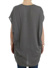 Costume National Gray V-neck long t-shirt -   -  Costume National.