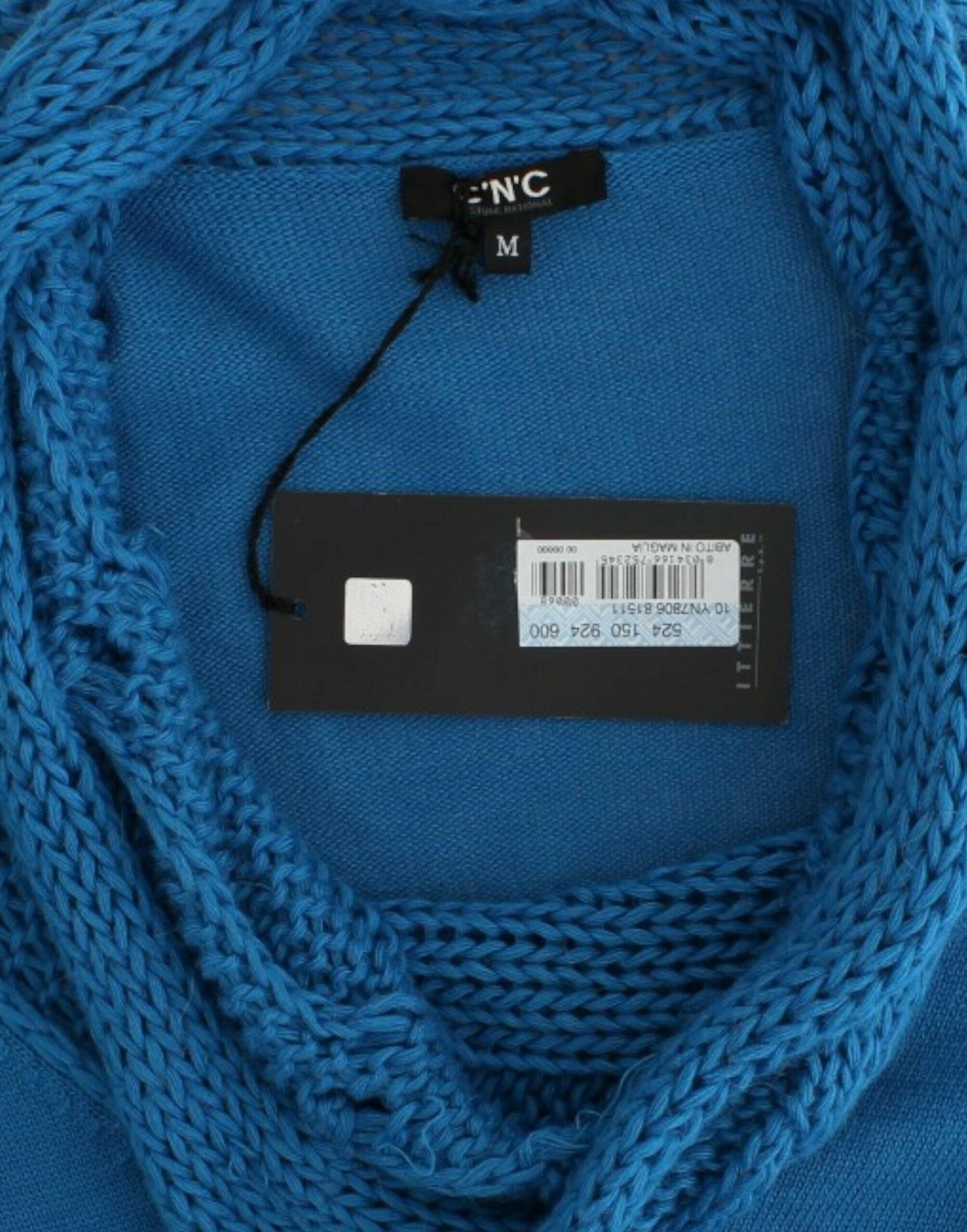Costume National Blue knitted scoopneck sweater -   -  Costume National.