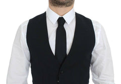 Dolce & Gabbana Blue Wool Formal Dress Vest Gilet -  Vests for Men Suits -  Dolce & Gabbana.