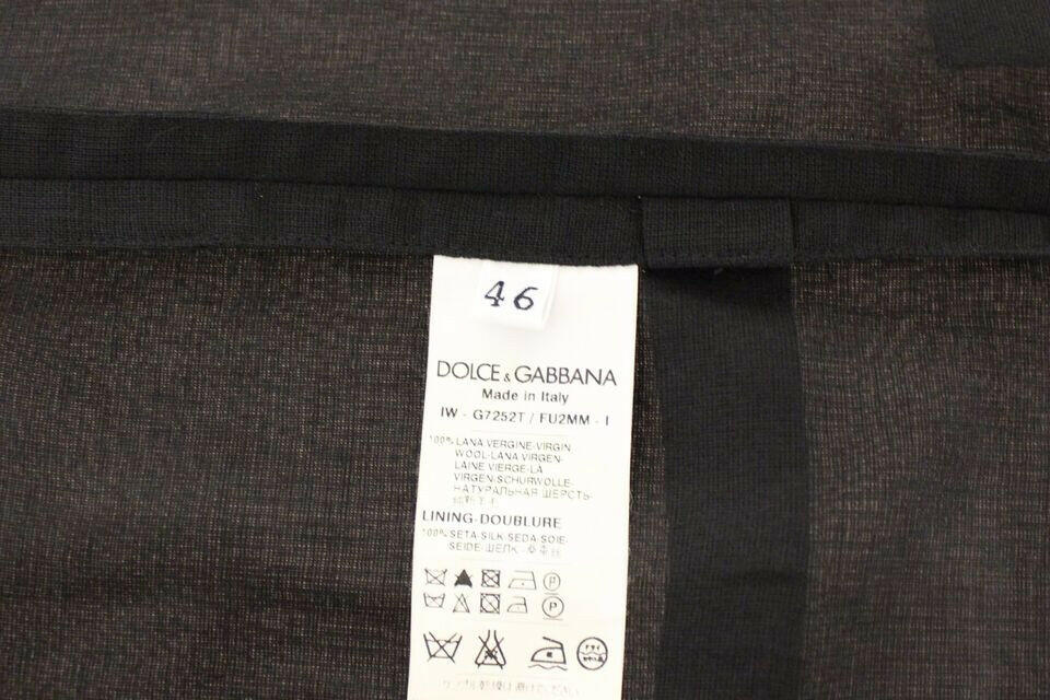 Dolce & Gabbana Black Wool Formal Dress Vest Gilet Jacket -  Vests for Men Suits -  Dolce & Gabbana.