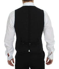 Dolce & Gabbana Black Wool Formal Dress Vest Gilet Jacket -  Vests for Men Suits -  Dolce & Gabbana.