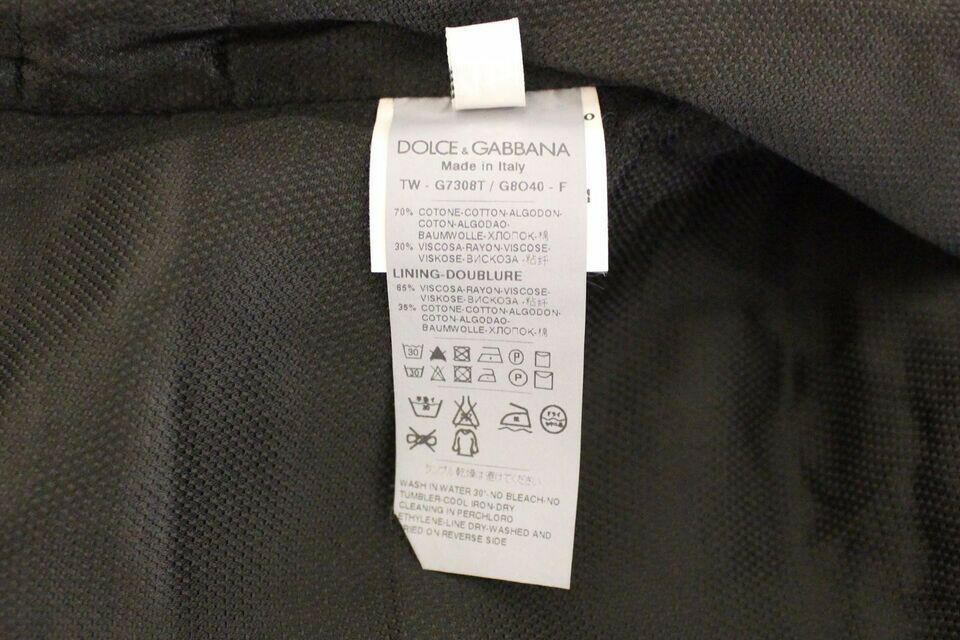 Dolce & Gabbana Black Cotton Blend Dress Vest Gilet -  Vests for Men Suits -  Dolce & Gabbana.