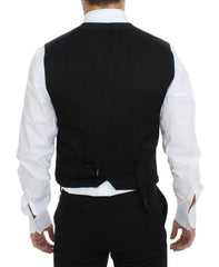 Dolce & Gabbana Black Cotton Blend Dress Vest Gilet -  Vests for Men Suits -  Dolce & Gabbana.