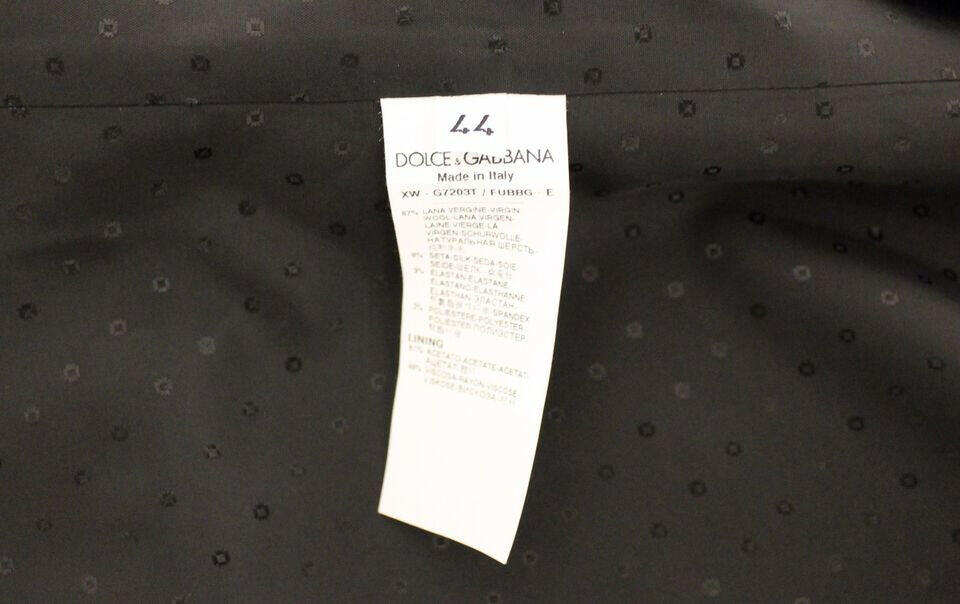 Dolce & Gabbana Black Wool Silk Stretch Dress Vest Blazer -  Vests for Men Suits -  Dolce & Gabbana.