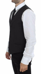 Dolce & Gabbana Gray Wool Stretch Dress Vest Blazer -  Vests for Men Suits -  Dolce & Gabbana.