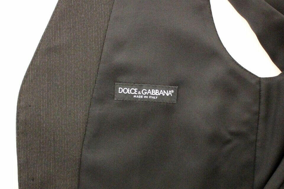 Dolce & Gabbana Gray Wool Stretch Dress Vest Blazer -  Vests for Men Suits -  Dolce & Gabbana.