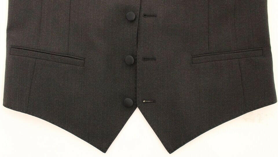 Dolce & Gabbana Gray Wool Stretch Dress Vest Jacket Blazer -  Vests for Men Suits -  Dolce & Gabbana.