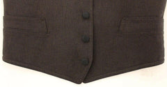 Dolce & Gabbana Brown Cotton Blend Dress Vest Gilet -  Vests for Men Suits -  Dolce & Gabbana.