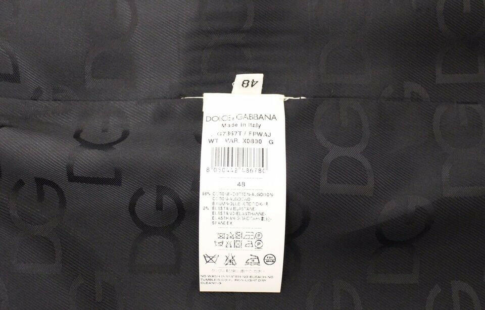 Dolce & Gabbana Blue Cotton Stretch Dress Vest Blazer -  Vests for Men Suits -  Dolce & Gabbana.