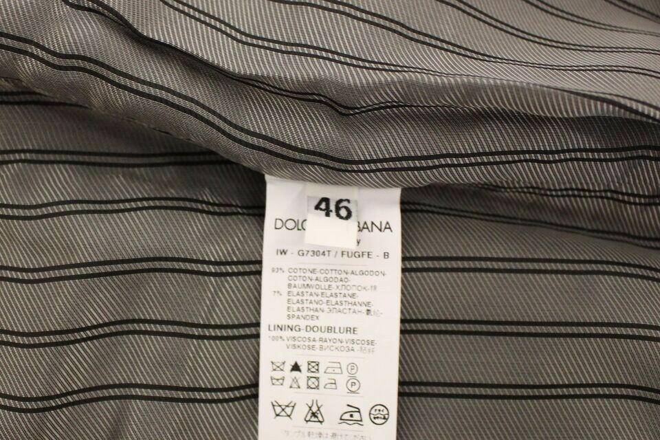Dolce & Gabbana Gray Cotton Stretch Dress Vest Blazer -  Vests for Men Suits -  Dolce & Gabbana.