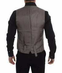 Dolce & Gabbana Beige Cotton Stretch Dress Vest Blazer -  Vests for Men Suits -  Dolce & Gabbana.