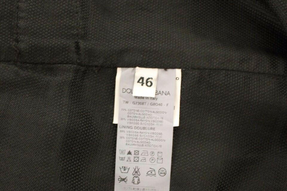 Dolce & Gabbana Black Cotton Viscose Dress Vest Blazer -  Vests for Men Suits -  Dolce & Gabbana.