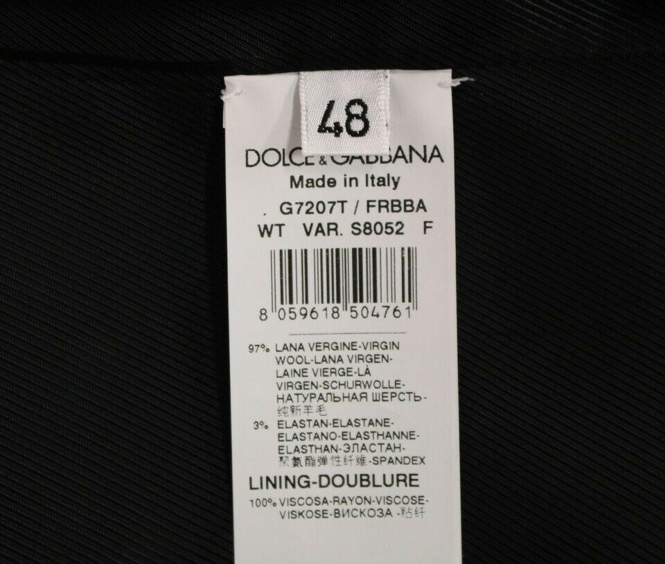 Dolce & Gabbana Gray Striped Wool Logo Vest Gilet Weste -  Vests for Men Suits -  Dolce & Gabbana.