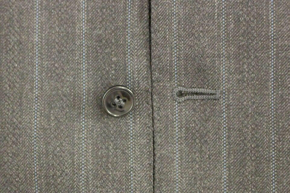 Dolce & Gabbana Gray Striped Wool Logo Vest Gilet Weste -  Vests for Men Suits -  Dolce & Gabbana.