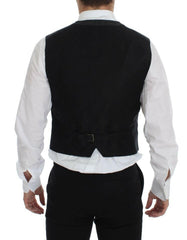 Dolce & Gabbana Gray Wool Blend Vest Gilet Weste -  Vests for Men Suits -  Dolce & Gabbana.