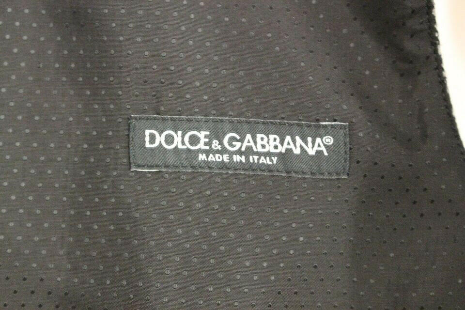Dolce & Gabbana Gray Cotton Blend Logo Vest Gilet Weste -  Vests for Men Suits -  Dolce & Gabbana.