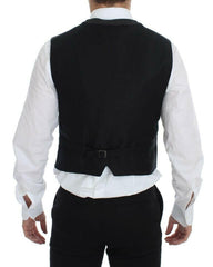 Dolce & Gabbana Gray Wool Blend Logo Vest Gilet Weste -  Vests for Men Suits -  Dolce & Gabbana.
