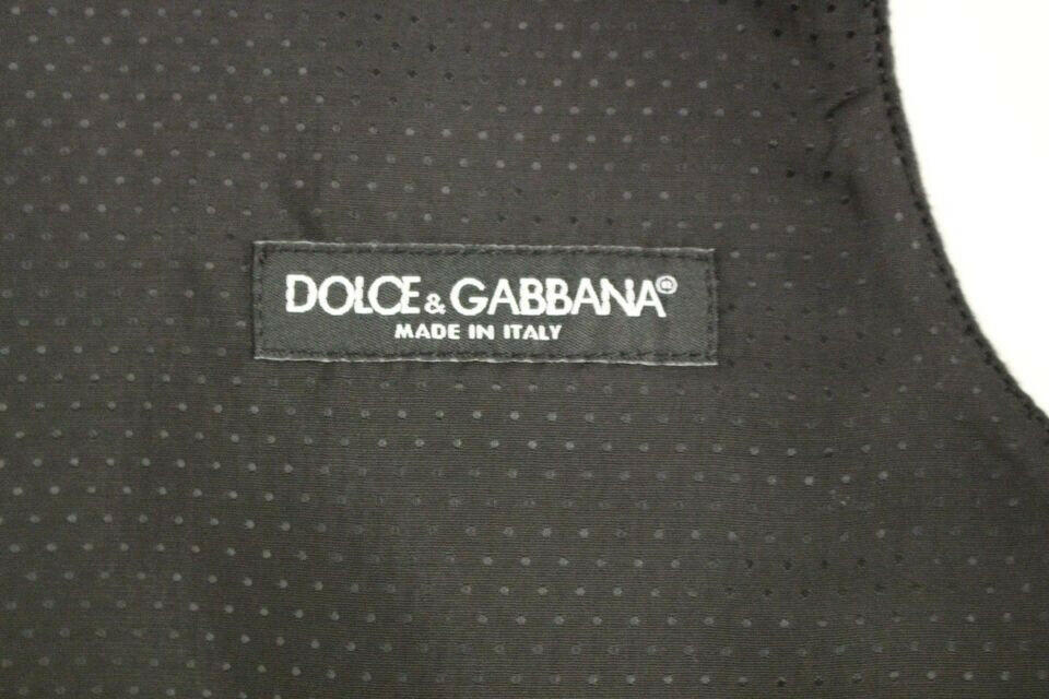 Dolce & Gabbana Gray Wool Blend Vest Gilet Weste -  Vests for Men Suits -  Dolce & Gabbana.