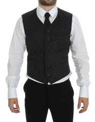 Dolce & Gabbana Gray Wool Blend Vest Gilet Weste -  Vests for Men Suits -  Dolce & Gabbana.