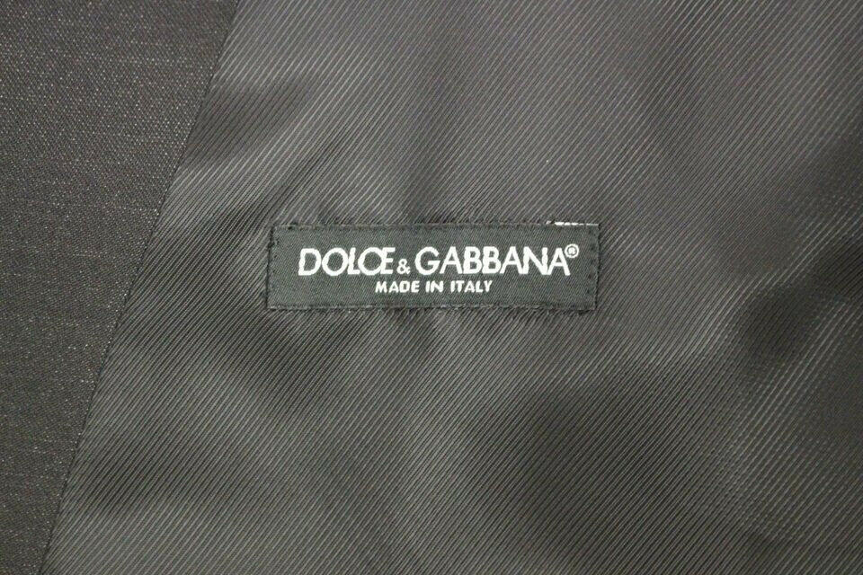 Dolce & Gabbana Gray Wool Silk Dress Vest Gilet Weste -  Vests for Men Suits -  Dolce & Gabbana.