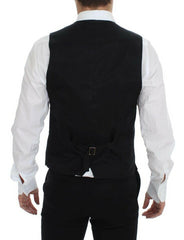 Dolce & Gabbana Gray Wool Formal Dress Vest Gilet Weste -  Vests for Men Suits -  Dolce & Gabbana.