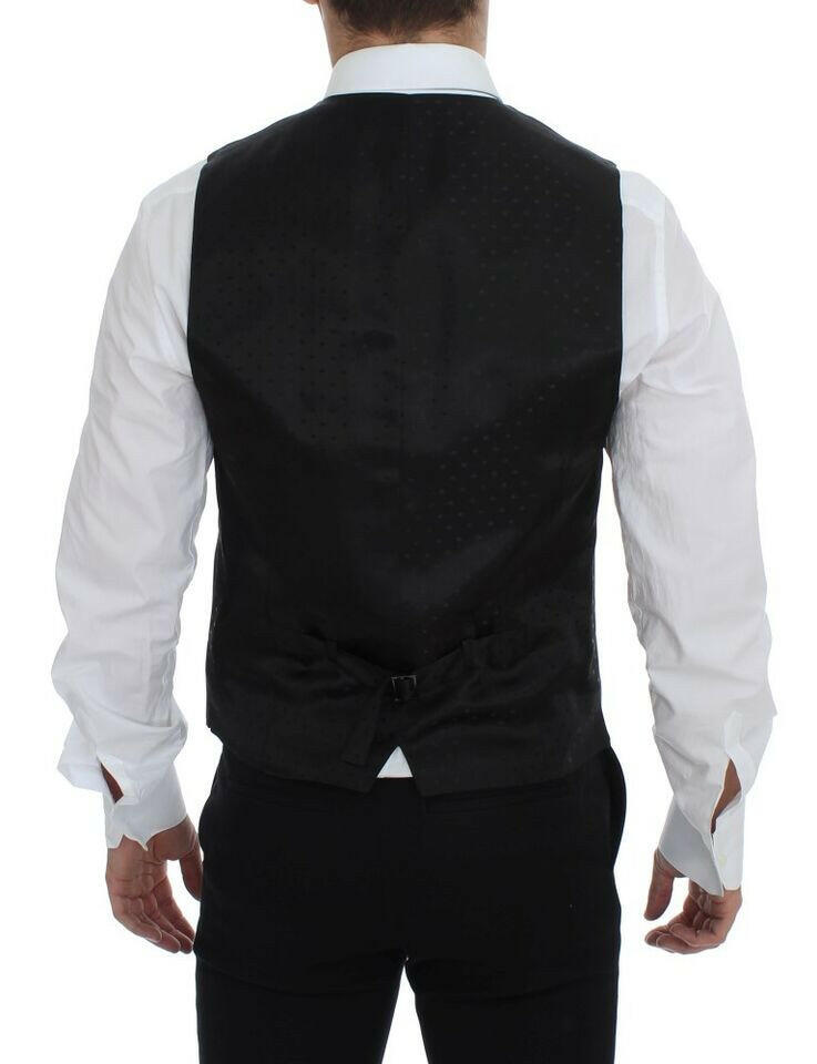 Dolce & Gabbana Gray Wool Formal Dress Vest Gilet Weste -  Vests for Men Suits -  Dolce & Gabbana.