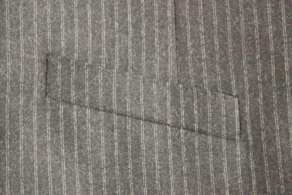 Dolce & Gabbana Gray Striped Wool Single Breasted Vest -  Vests for Men Suits -  Dolce & Gabbana.