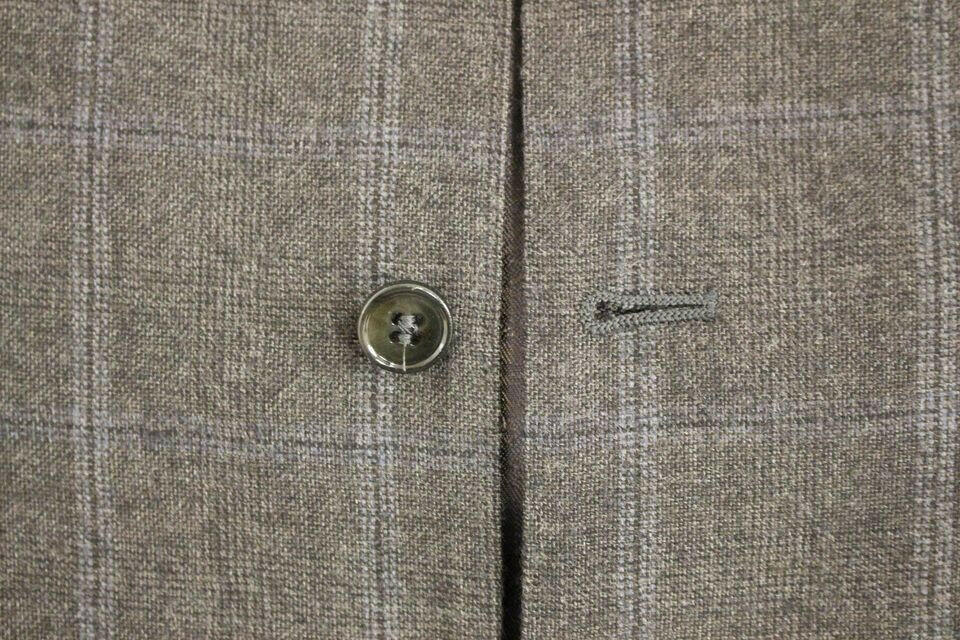 Dolce & Gabbana Brown Check Wool Single Breasted Vest -  Vests for Men Suits -  Dolce & Gabbana.