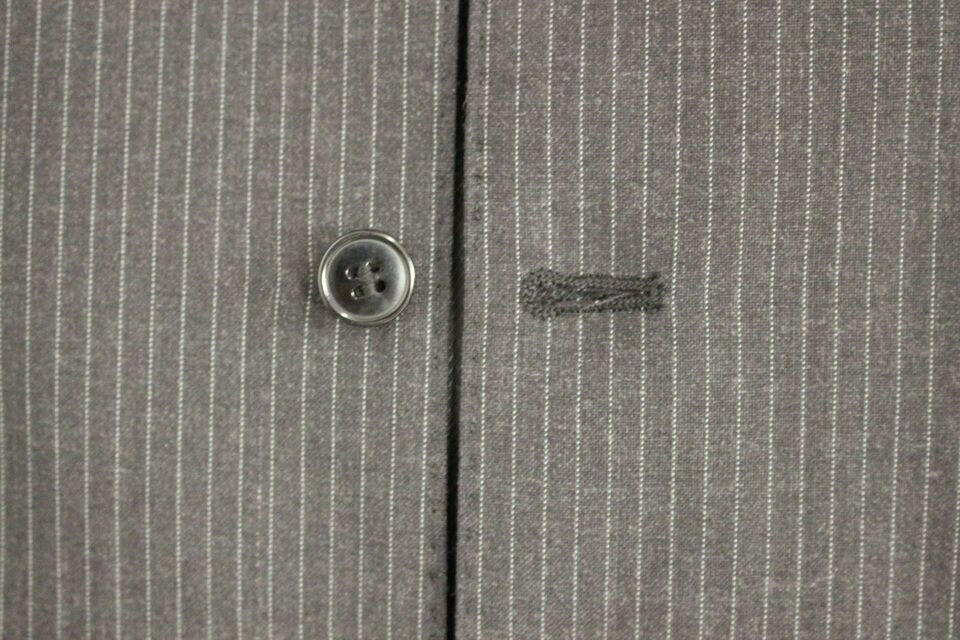 Dolce & Gabbana Gray Striped Wool Single Breasted Vest -  Vests for Men Suits -  Dolce & Gabbana.