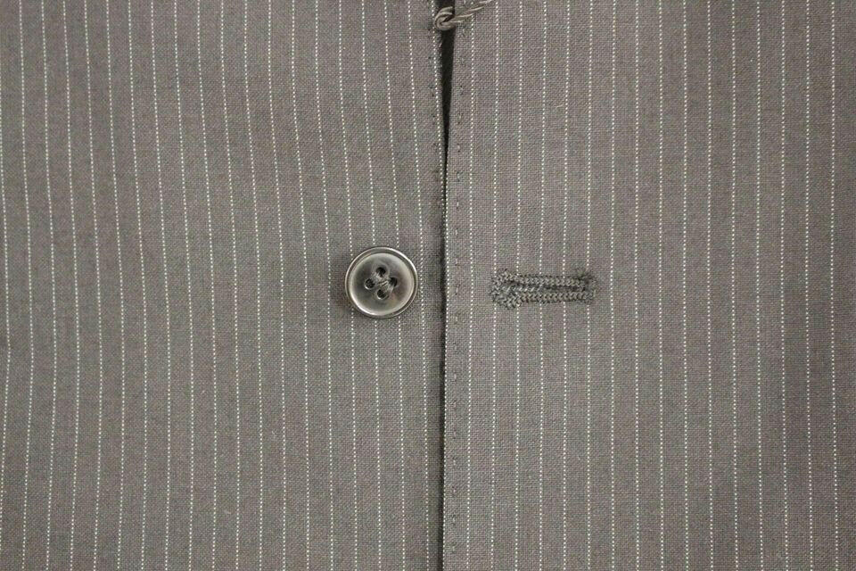 Dolce & Gabbana Black Striped Wool Single Breasted Vest -  Vests for Men Suits -  Dolce & Gabbana.