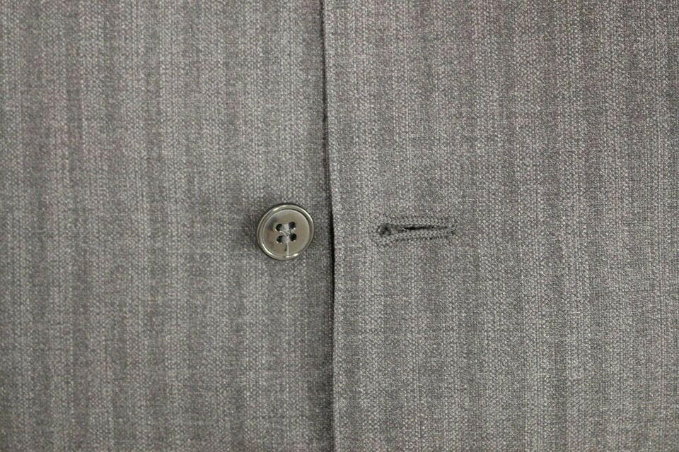 Dolce & Gabbana Gray Striped Wool Single Breasted Vest -  Vests for Men Suits -  Dolce & Gabbana.