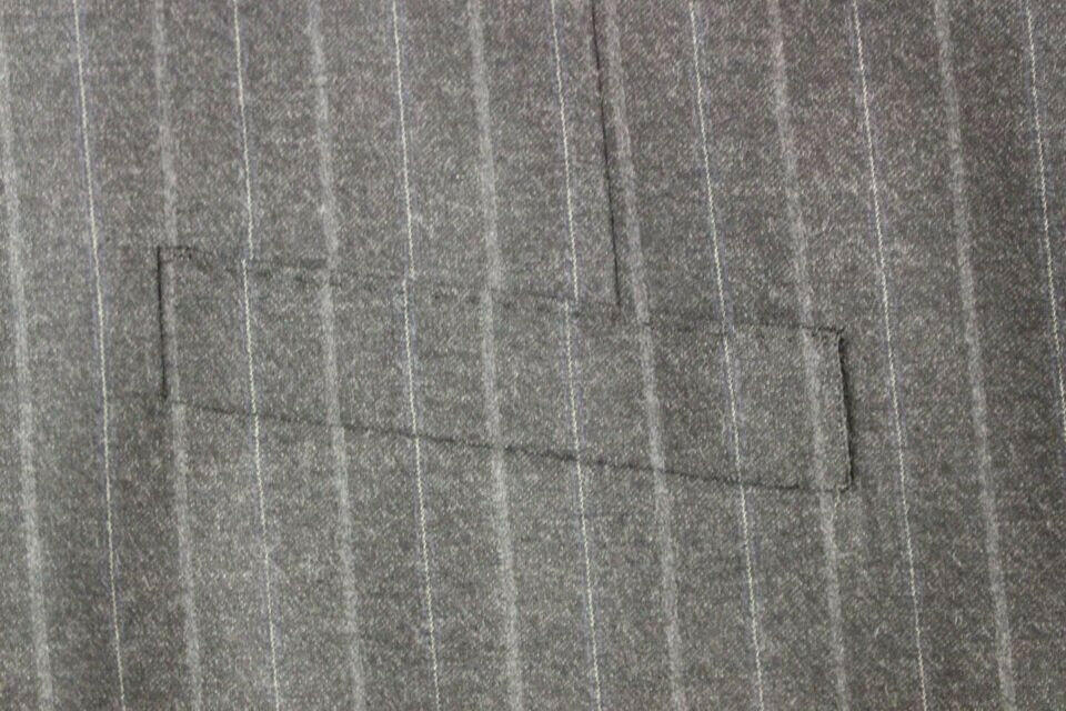 Dolce & Gabbana Gray Striped Wool Logo Vest Gilet Weste -  Vests for Men Suits -  Dolce & Gabbana.