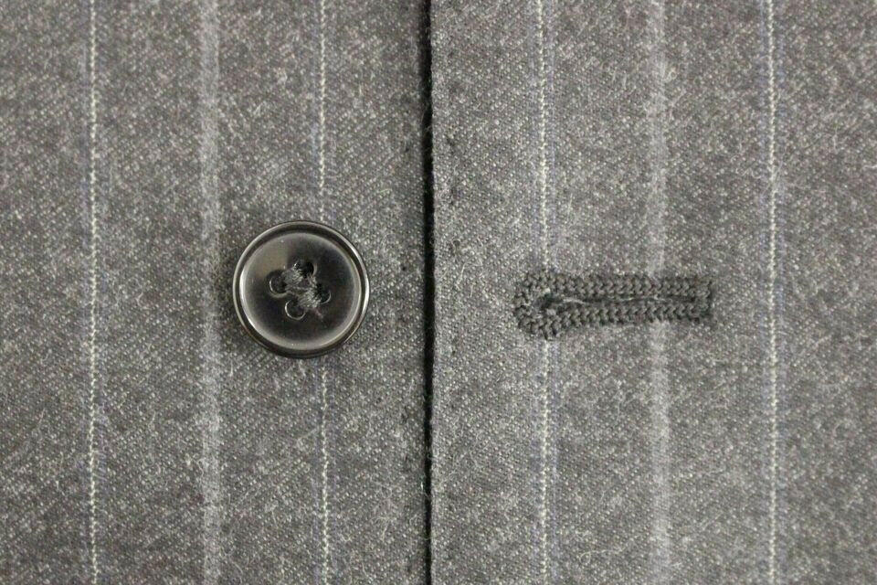 Dolce & Gabbana Gray Striped Wool Logo Vest Gilet Weste -  Vests for Men Suits -  Dolce & Gabbana.