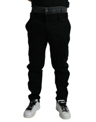 Dolce & Gabbana Black Gray slim Cotton Denim Jeans -   -  Dolce & Gabbana.