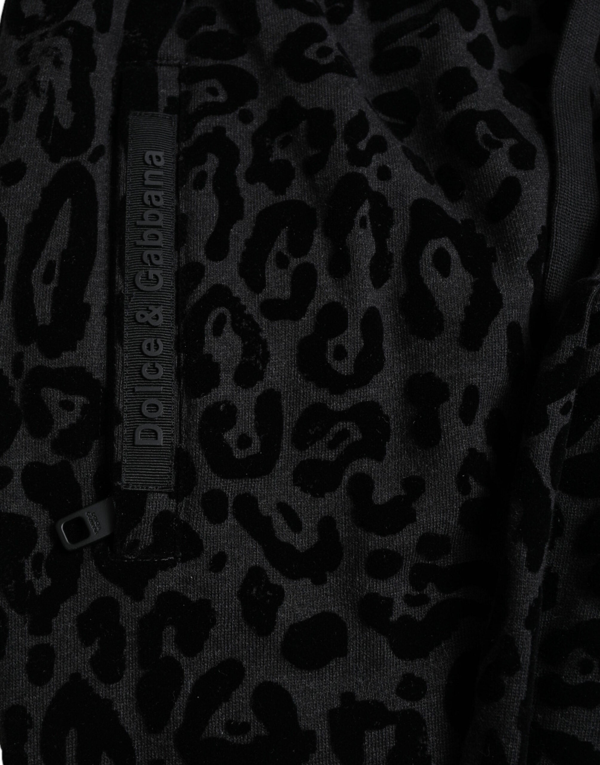 Dolce & Gabbana Black Leopard Cotton Slim Fit Jogger Pants -   -  Dolce & Gabbana.