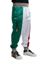 Dolce & Gabbana Multicolor Italian Patch Slim Jogger Pants -   -  Dolce & Gabbana.